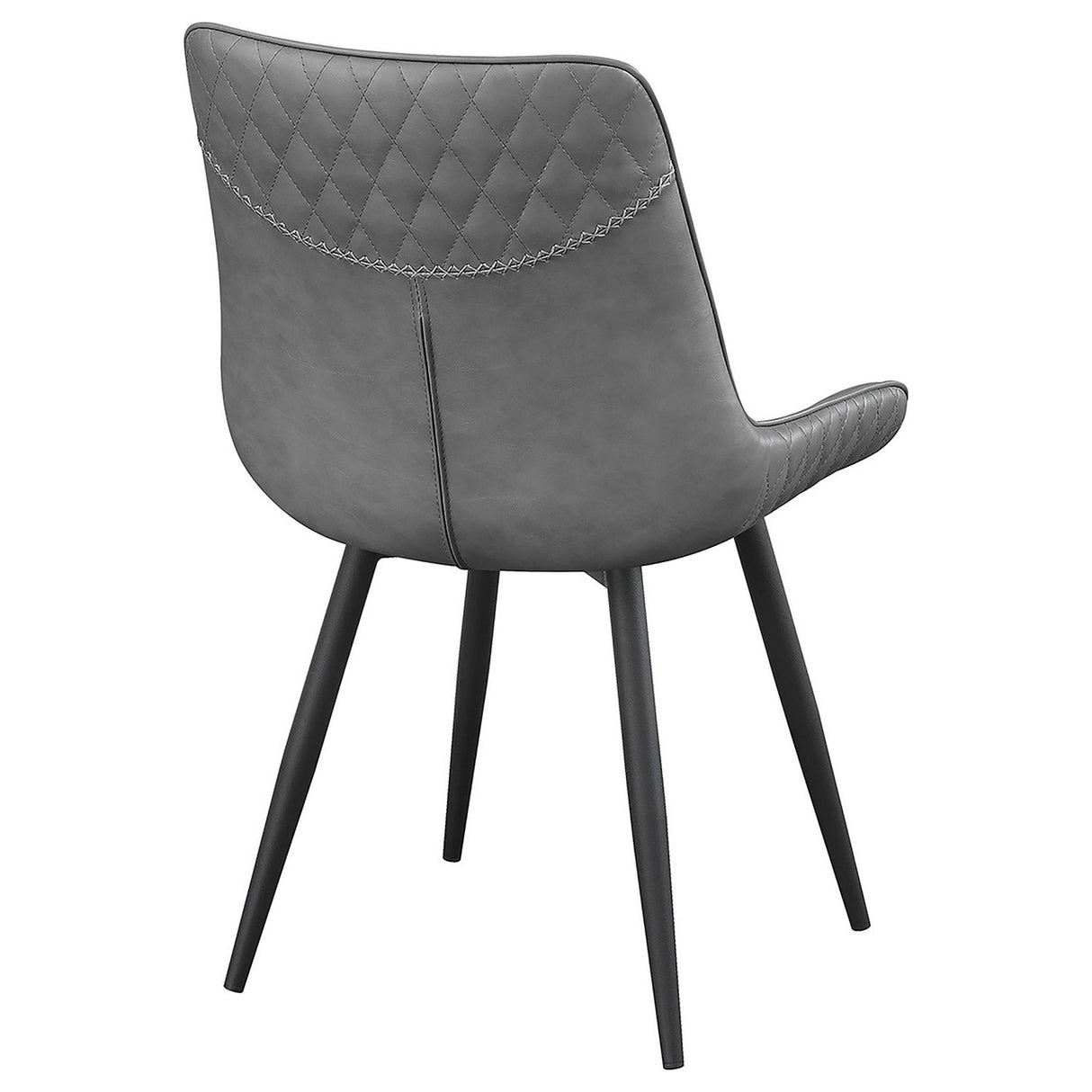 Brassie Upholstered Side Chairs Grey (Set of 2)