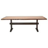 Bexley Rectangular Live Edge Dining Set Natural Honey and Espresso