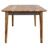 Partridge Wooden Dining Table Natural Sheesham