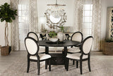 Twyla 5-piece Round Dining Set Dark Cocoa and Cream