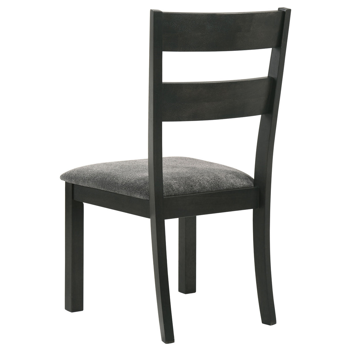 Jakob Upholstered Side Chairs with Ladder Back (Set of 2) Grey and Black