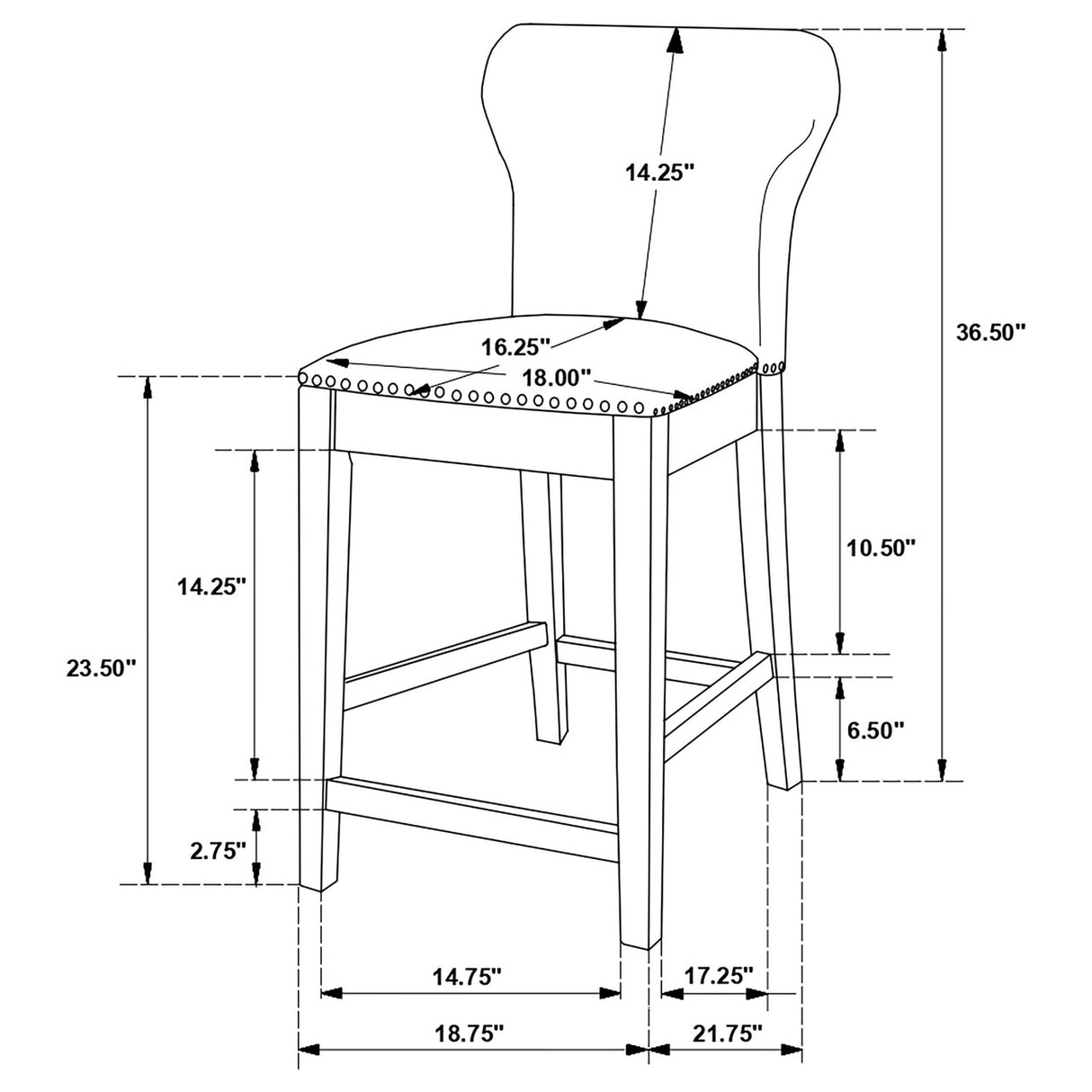 Gibson Round 5-piece Counter Height Dining Set Yukon Oak and Black