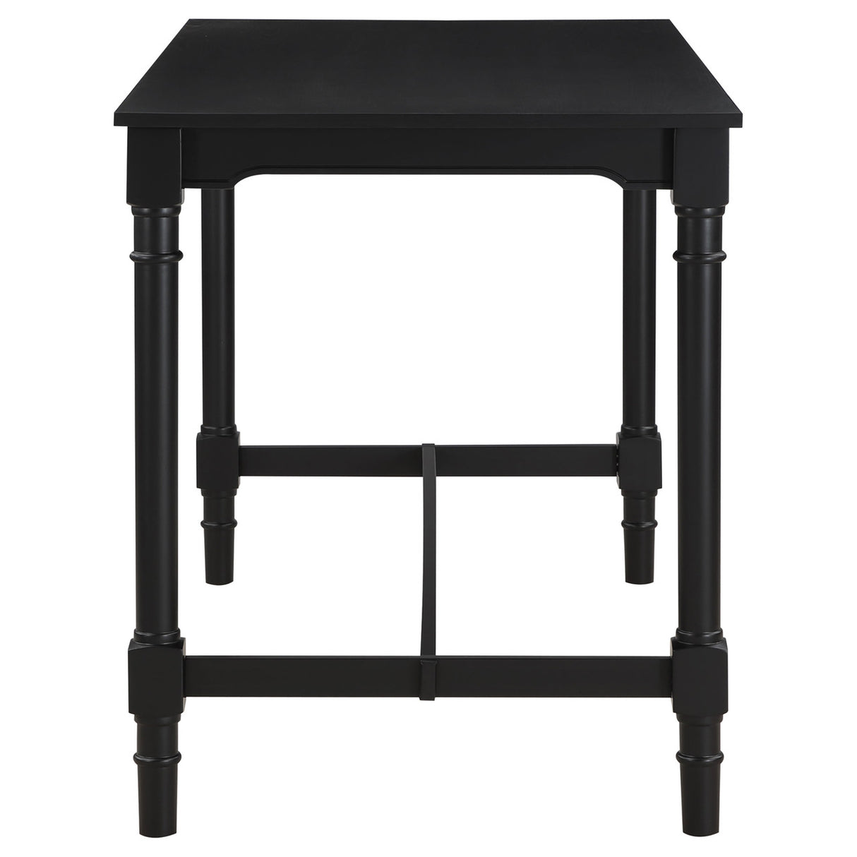 Martina 5-piece Rectangular Spindle Leg Counter Height Dining Set Oatmeal and Black