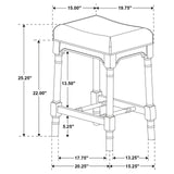 Martina 5-piece Rectangular Spindle Leg Counter Height Dining Set Oatmeal and Black