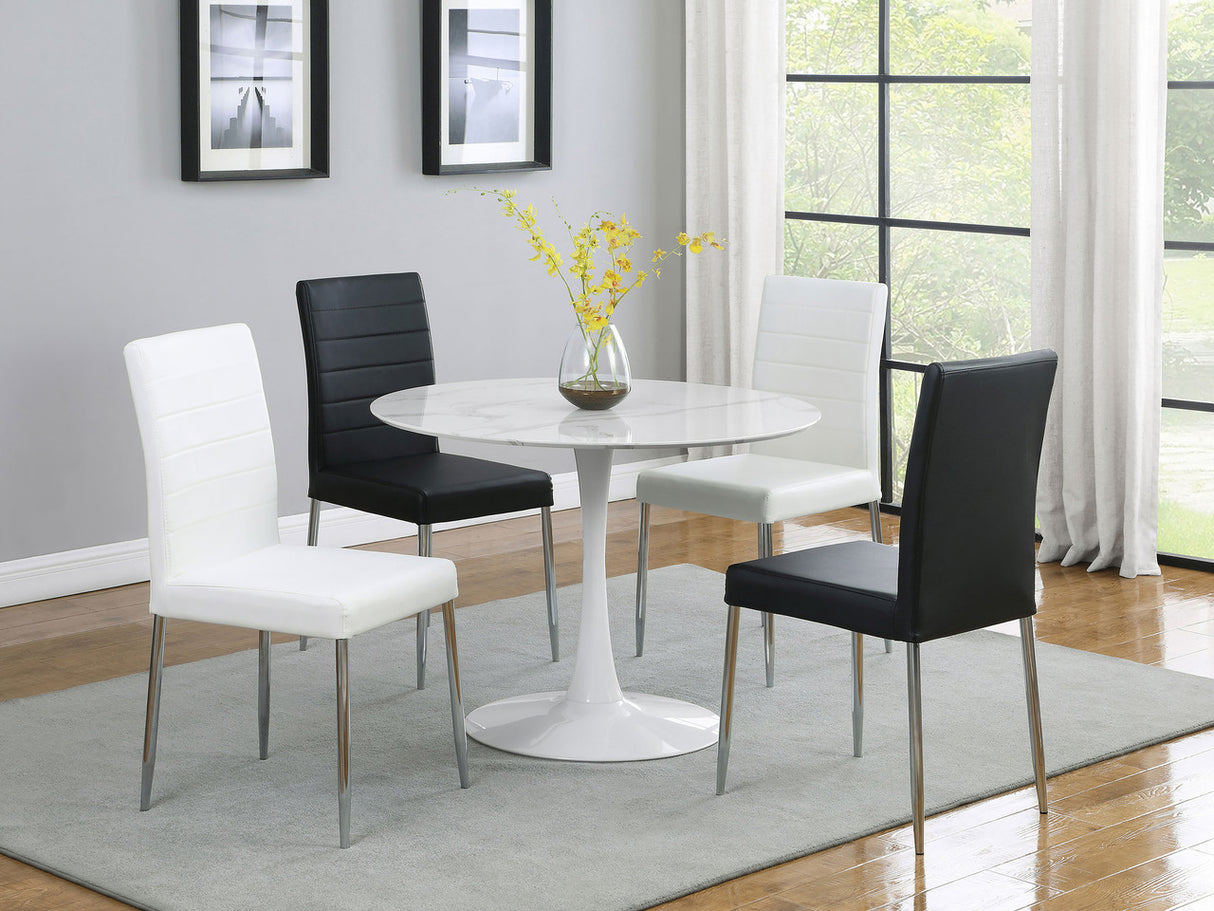 Maston Upholstered Dining Chairs White (Set of 4)