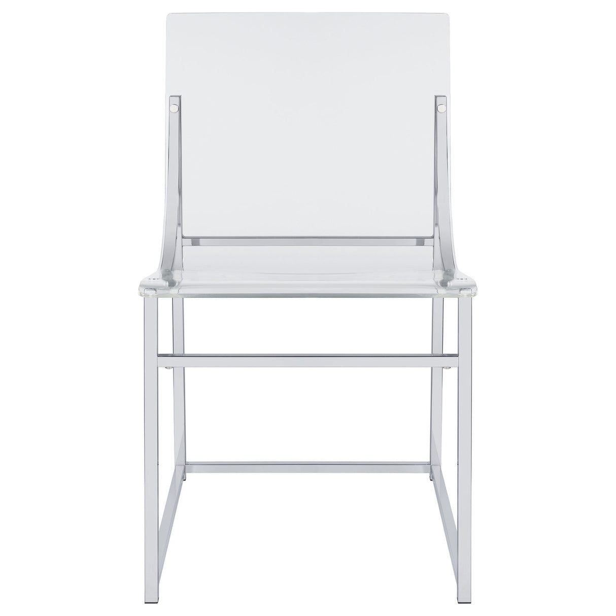 Adino Acrylic Dining Side Chair Clear and Chrome (Set of 2)