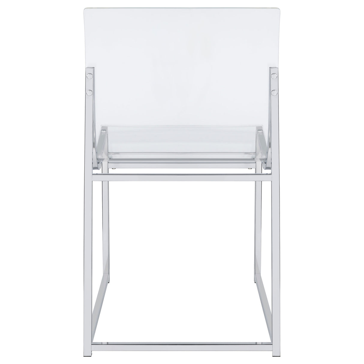 Adino Acrylic Dining Side Chair Clear and Chrome (Set of 2)