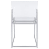 Adino Acrylic Dining Side Chair Clear and Chrome (Set of 2)