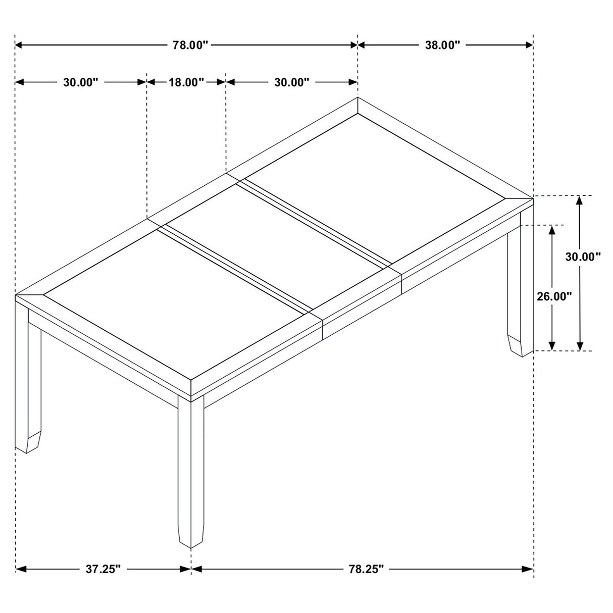 Elodie 7-piece Dining Table Set with Extension Leaf Grey and Black