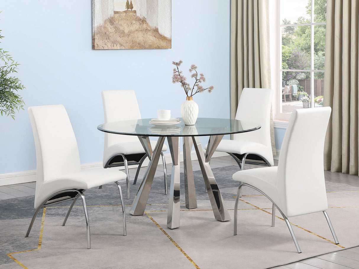 Ophelia Contemporary White Dining Chair