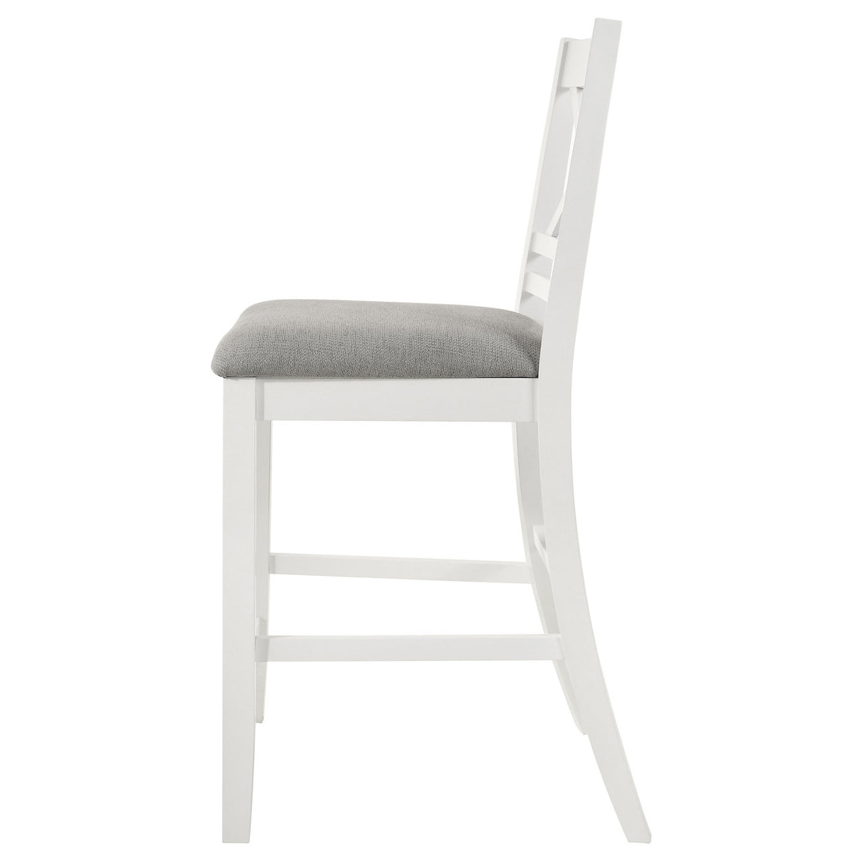 Hollis X-Back Counter Height Dining Chairs White and Grey (Set of 2)