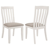 Nogales Vertical Slat Back Dining Side Chair Off White (Set of 2)