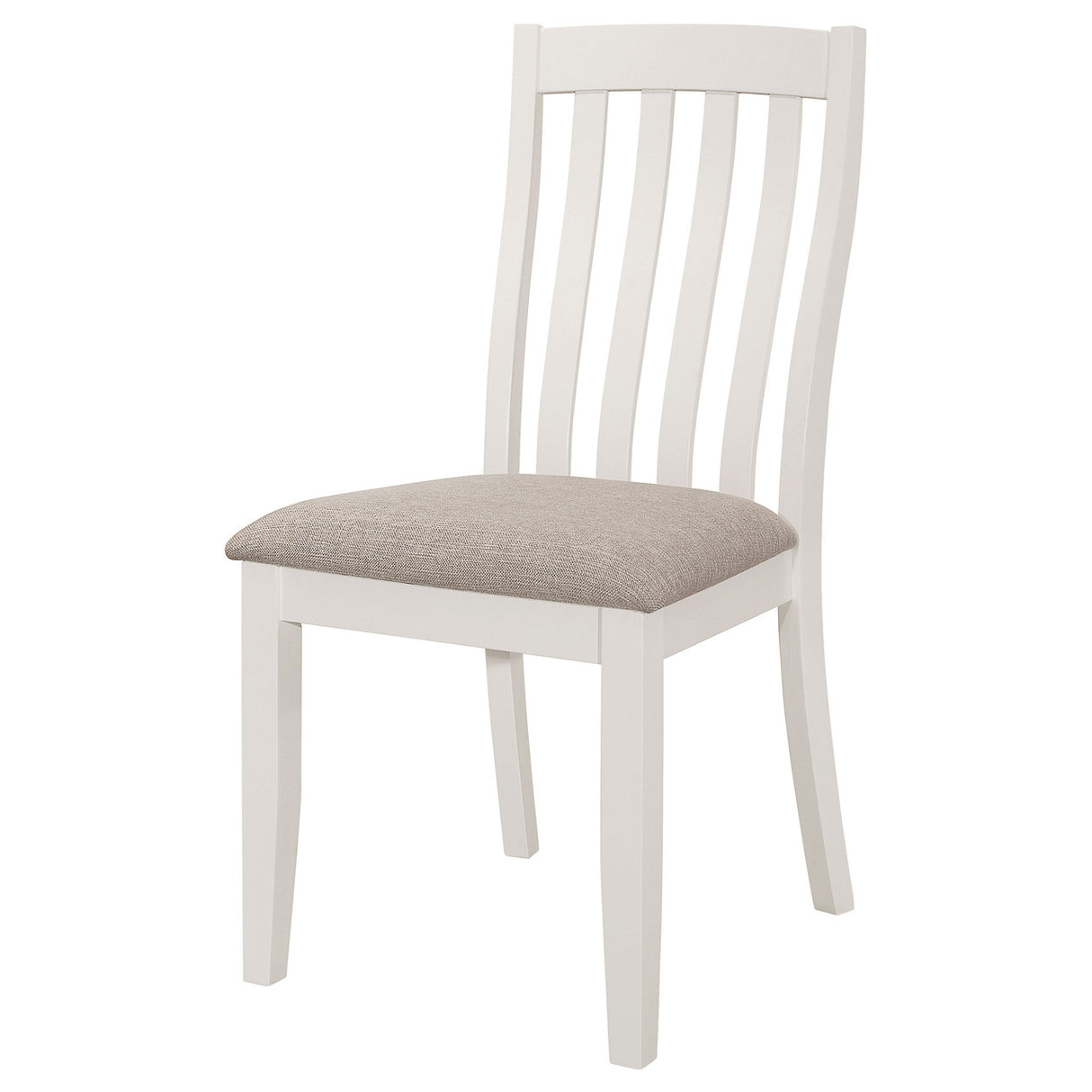 Nogales Vertical Slat Back Dining Side Chair Off White (Set of 2)