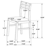 Bucknell 3-piece Dining Set with Drop Leaf Cappuccino and Tan