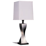 Accent Contemporary Antique Silver Table Lamp