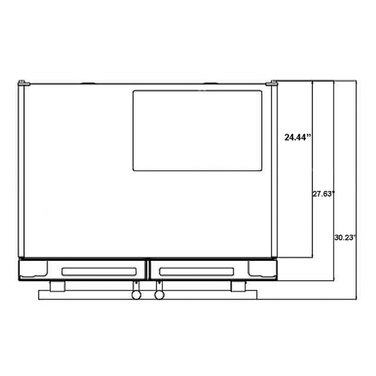 Forno 36 in. 19 cu.ft. French Door Refrigerator in Stainless Steel - FFRBI1820-36SB