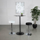 Keanu Pedestal Cloud-Shaped Top Bar Table Black