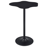 Keanu Pedestal Cloud-Shaped Top Bar Table Black