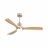 3-Blade Ceiling Fan With Dimmable Led Light 6 Speed