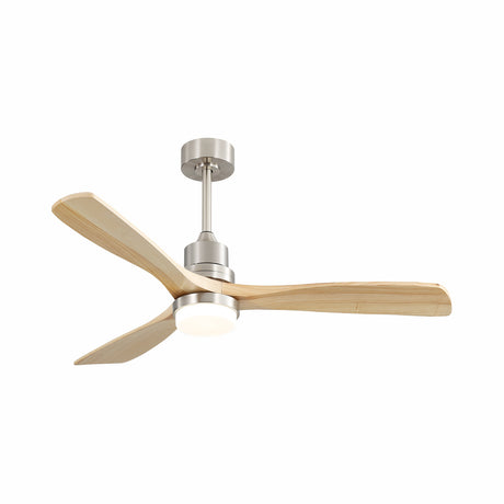 3-Blade Ceiling Fan With Dimmable Led Light 6 Speed