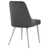 Cabianca Curved Back Side Chairs Grey (Set of 2)