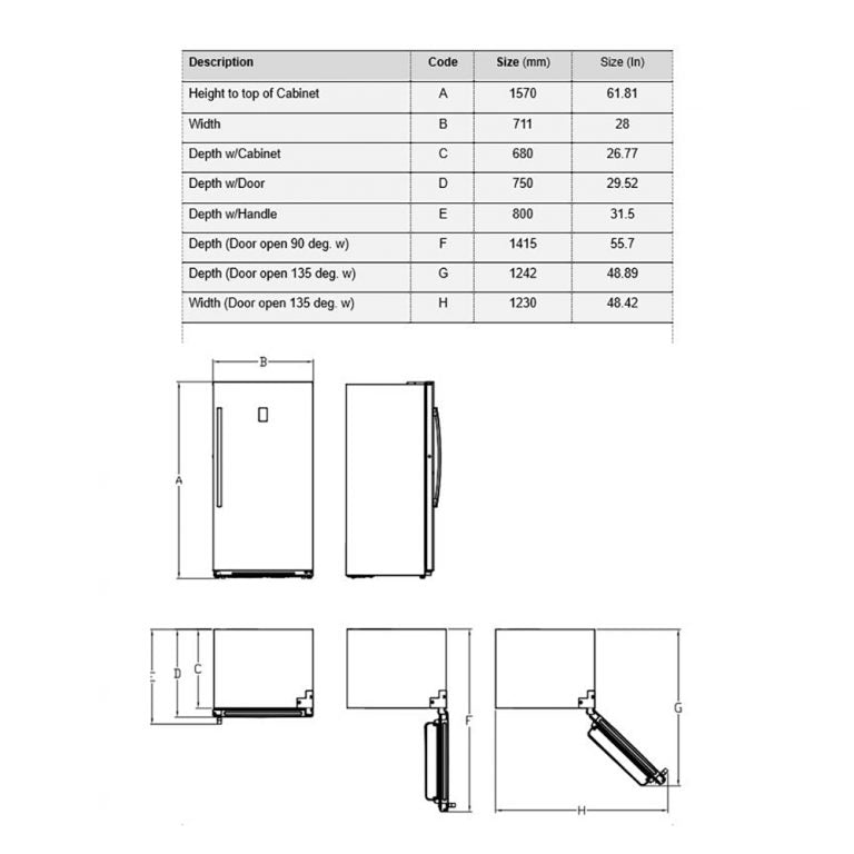 Forno 60 in. 27.6 cu. ft. Refrigerator & Freezer in Stainless Steel - FFFFD1933-60S