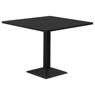 Moxee Square Dining Table Espresso and Gunmetal