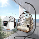 Swing Egg Chair with Stand Indoor Outdoor