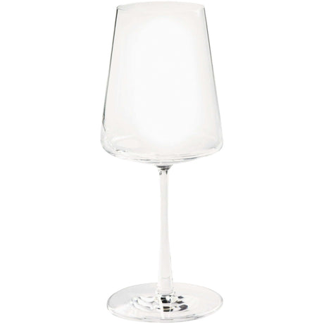 Clear Flared White Wine Glass with Stem, 4 Pack