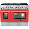 Forno 48" Galiano Gas Range with 8 Burners, Griddle, and Double Oven - FFSGS6244-48