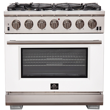 Forno 36" Capriasca Gas Range with 6 Burners, Convection Oven and 120,000 BTUs - FFSGS6260-36