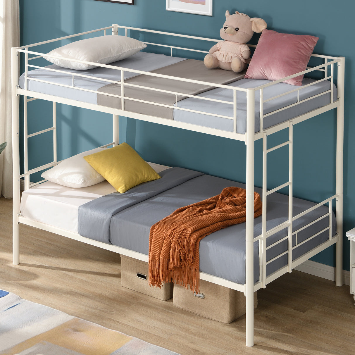 Twin Over Twin Metal Bunk Bed