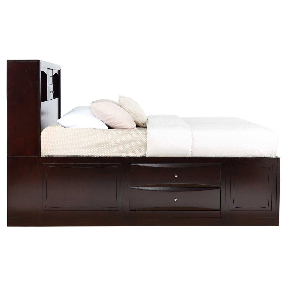 Phoenix Cappuccino King Four-Piece Bedroom Set