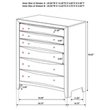 Phoenix Cappuccino King Five-Piece Bedroom Set