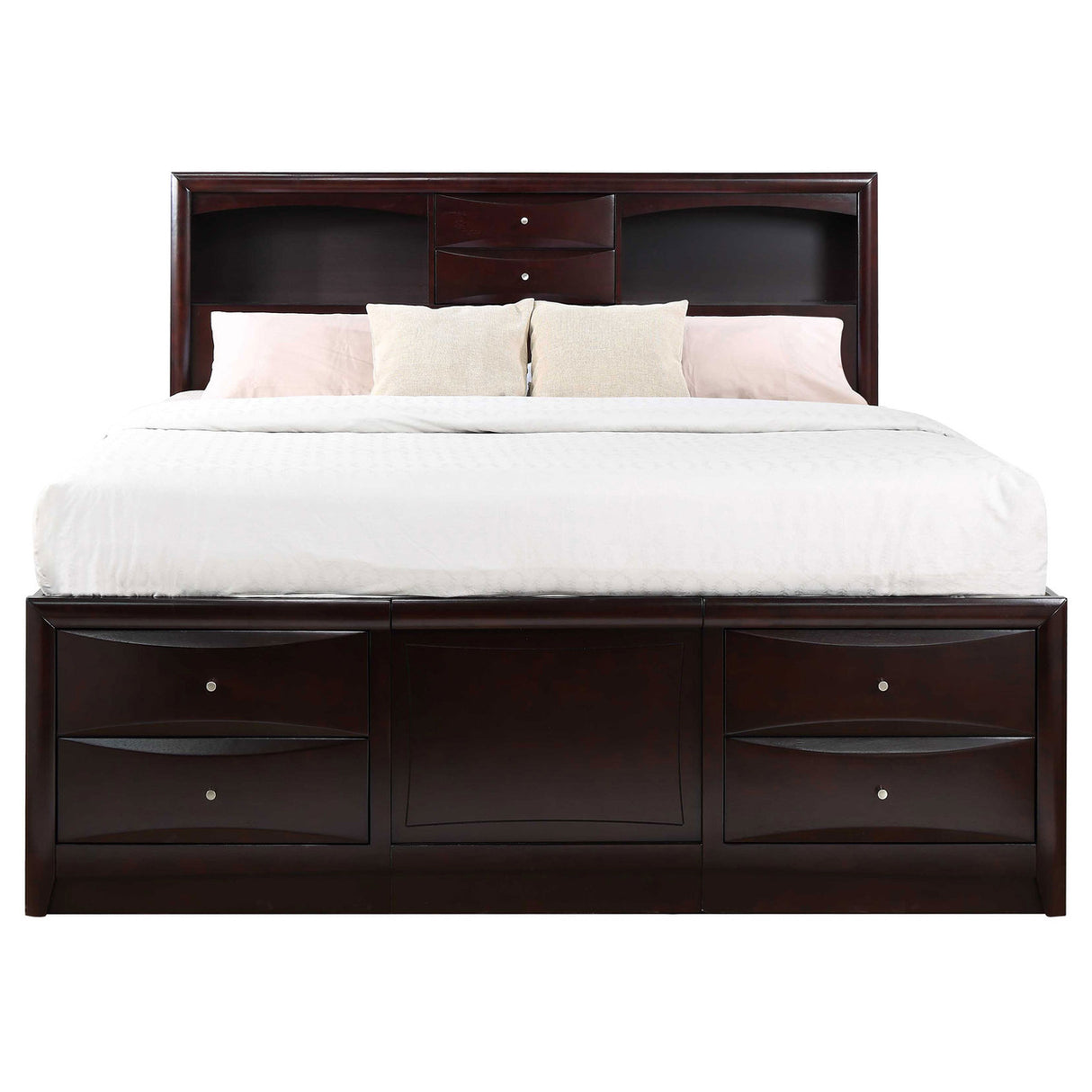 Phoenix 10-drawer Eastern King Bed Deep Cappuccino