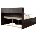 Phoenix 10-drawer Eastern King Bed Deep Cappuccino