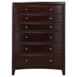 Phoenix 6-drawer Chest Deep Cappuccino