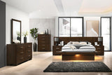 Jessica Dark Cappuccino King Four-Piece Bedroom Set