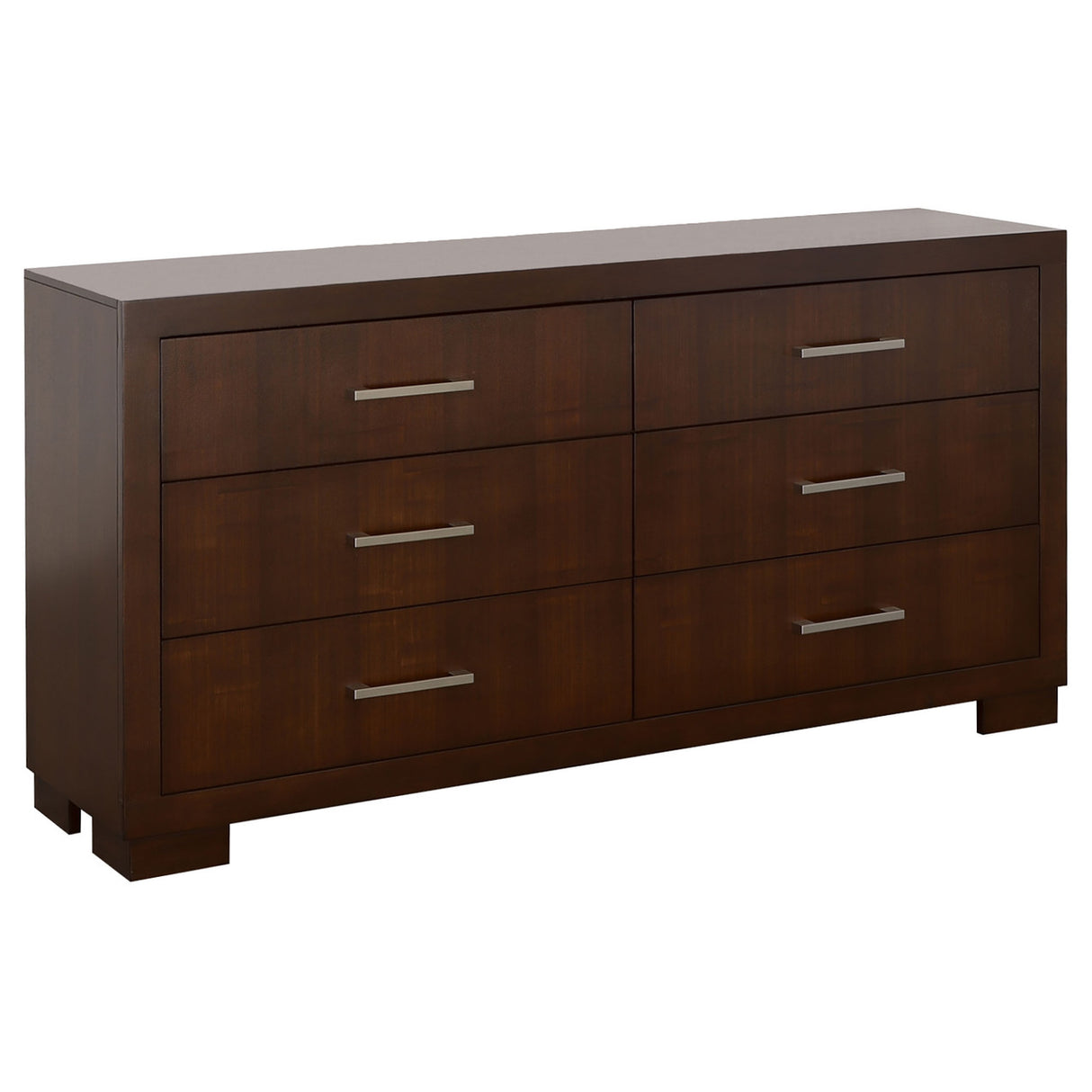 Jessica Bedroom Set with Nightstand Panels Cappuccino