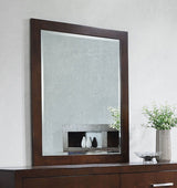 Jessica Rectangular Wall Dresser Mirror Cappuccino