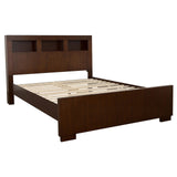 Jessica Dark Cappuccino King Four-Piece Bedroom Set With Storage Bed