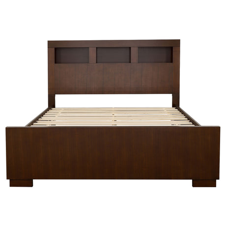 Jessica Dark Cappuccino King Four-Piece Bedroom Set With Storage Bed