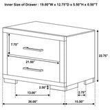 Jessica Dark Cappuccino King Four-Piece Bedroom Set With Storage Bed