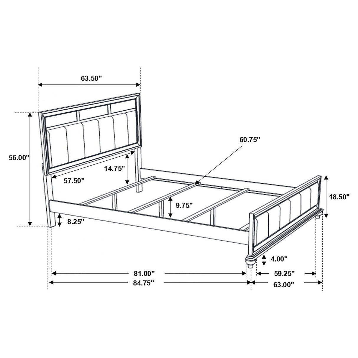 Barzini Transitional Queen Four-Piece Bedroom Set