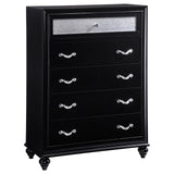 Barzini 5-drawer Rectangular Chest Black