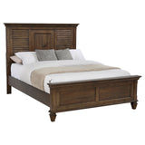 Franco Burnished Oak King Four-Piece Bedroom Set