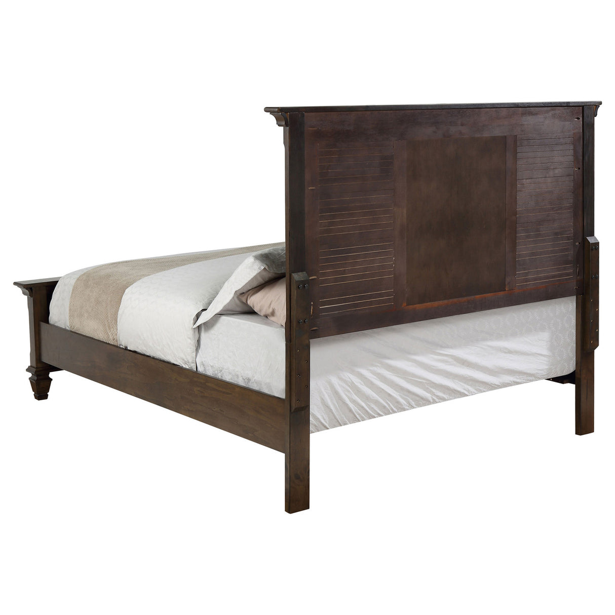 Franco Burnished Oak King Four-Piece Bedroom Set