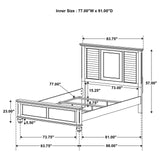 Franco Burnished Oak King Four-Piece Bedroom Set