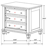 Sandy Beach White California King Four-Piece Bedroom Set