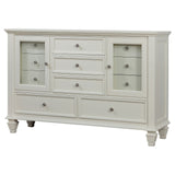 Sandy Beach 11-drawer Rectangular Dresser Cream White